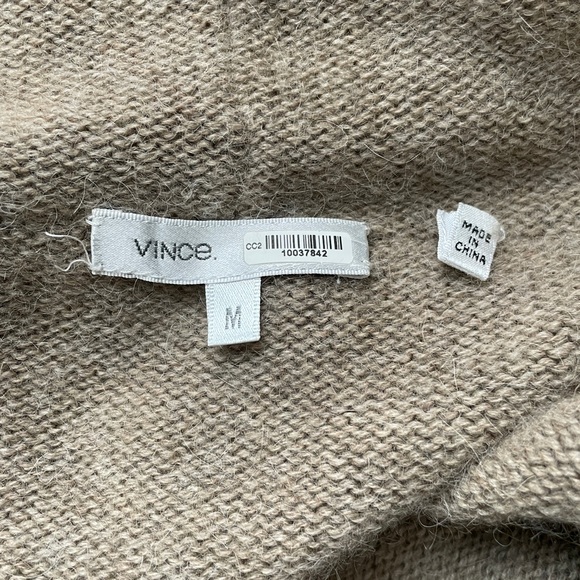 Vince Alpaca Cashmere Blend Sweater Hoody - Picture 9 of 10
